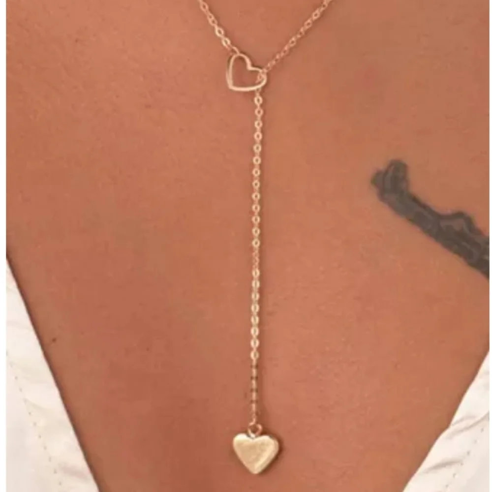 New boutique heart shaped lariat necklace - Picture 1 of 6